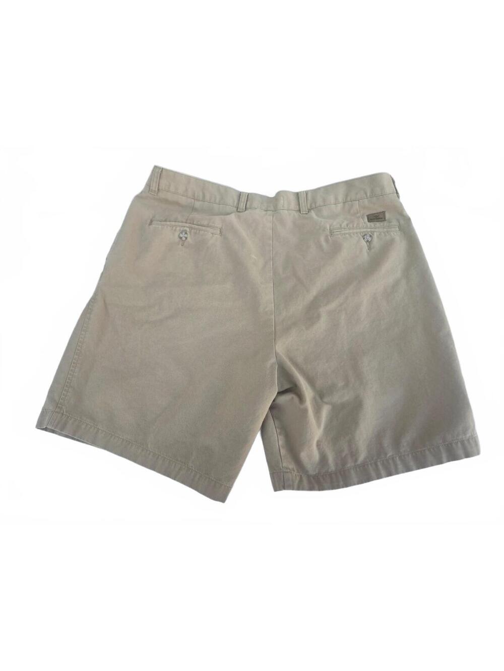 Dockers Men's Khaki Pleated Relaxed Fit Cotton Shorts Size W40